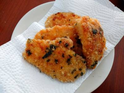 スリムチキンのにんにくパン粉焼き