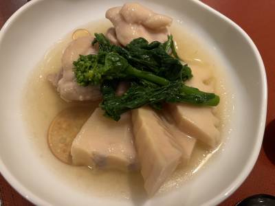 たけのこと鶏肉の治部煮