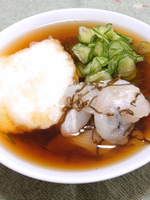 きゅうりの鯛とろろ