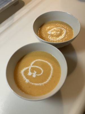 にんじんのクリームスープ