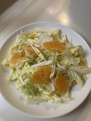 みかんと白菜のサラダ