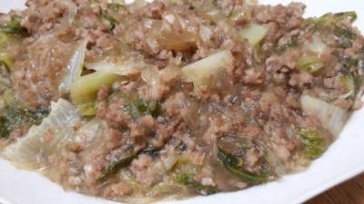 ひき肉と白菜のオイスターうま煮