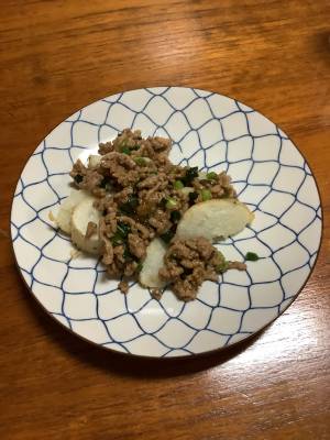 揚げ長芋の甘酢あんかけ