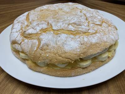 バナナのクリームブッセ