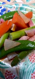 彩り野菜の蒸し煮