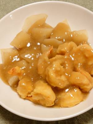 えびと山芋のわさび風味