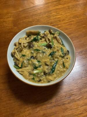 きのこの揚げない天丼