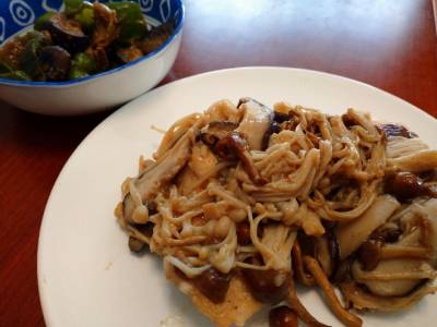 鶏肉のきのこバター煮