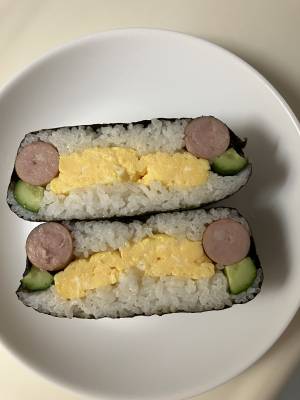 彩りおにぎらず弁当