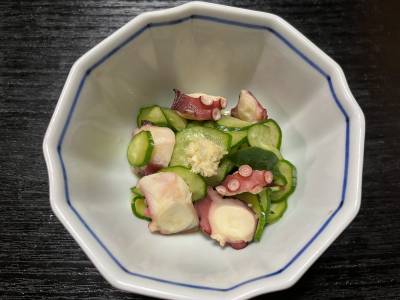 たこときゅうりの酢の物