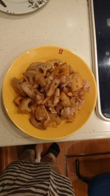 豚肉とれんこんの炒め煮