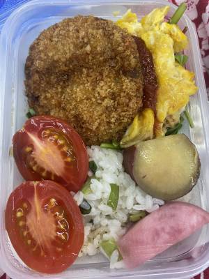 ねぎとチーズの混ぜご飯