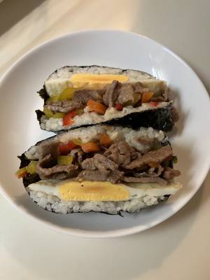 焼き肉おにぎらず弁当