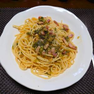 あおさのカルボナーラ