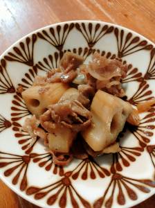 豚肉とれんこんの炒め煮