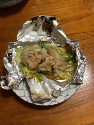 豚肉と野菜のホイル焼き