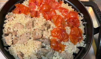 こしょう豚のスパイス炊き込みご飯