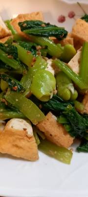 小松菜と厚揚げのナムル