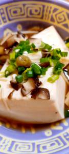 豆腐のきのこあんかけ