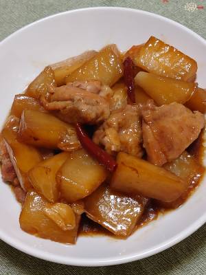 大根と鶏のオイスターソース煮