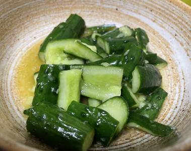 きゅうりのからし漬け