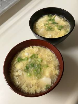 豆腐かきたまみそ汁
