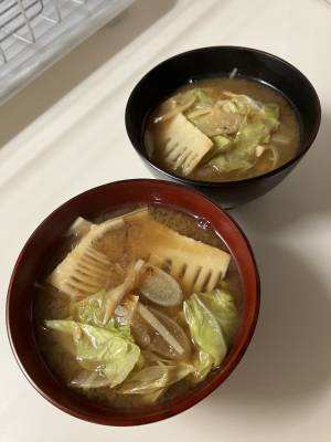 たけのこと春キャベツのスープ