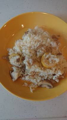 きのこの炒めピラフ