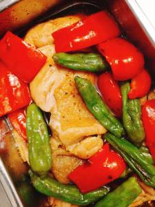 鶏もも肉とししとうの焼き南蛮