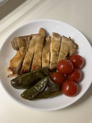 鶏もも肉とししとうの焼き南蛮