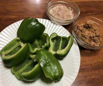 みんなで冷やしピーマン