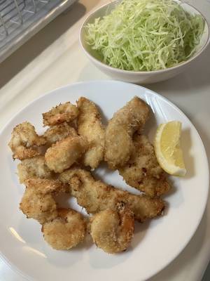 鶏むね肉のソースフライ