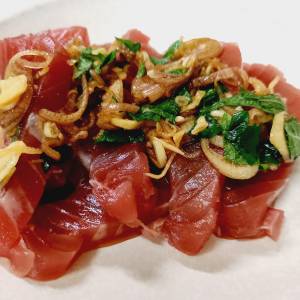 まぐろのさわやか薬味丼