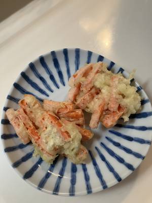 春にんじんのシンプルかき揚げ