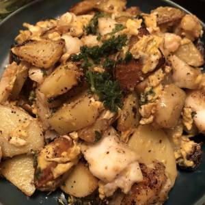 たらとじゃがいものポルトガル風炒め