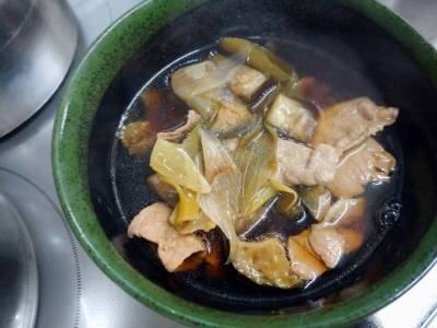 焼き野菜のつけうどん