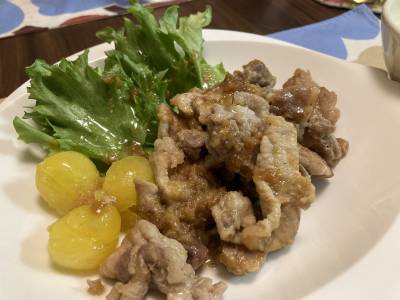 梅肉入りしょうが焼き