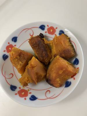 レンジかぼちゃの煮物風