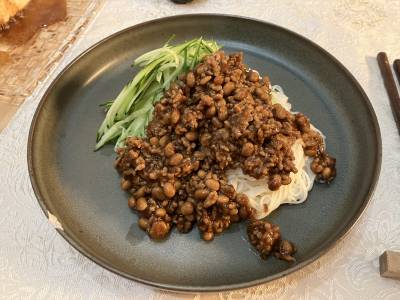 つるつるきゅうりのジャージャー麺