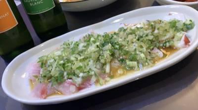 たこの和風カルパッチョ