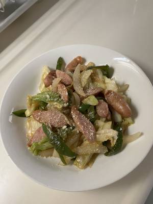 ウインナキャベツ炒め