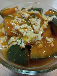 かぼちゃのそぼろ煮