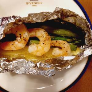 アスパラのホイル蒸し