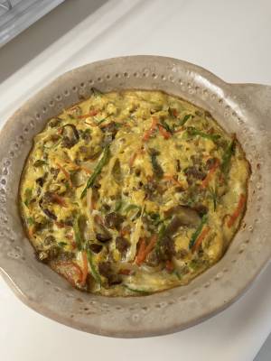 大きな中華卵焼き