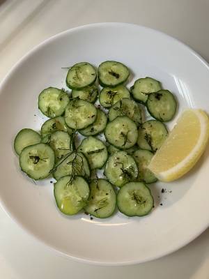 きゅうりのカルパッチョ