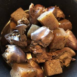 鶏レバーとこんにゃくのピリ辛煮