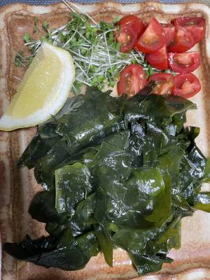 わかめの塩炒め