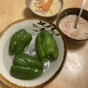 みんなで冷やしピーマン