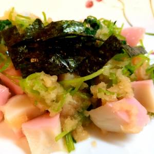 かまぼこのみぞれあえ