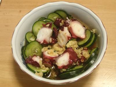 たこときゅうりの酢の物